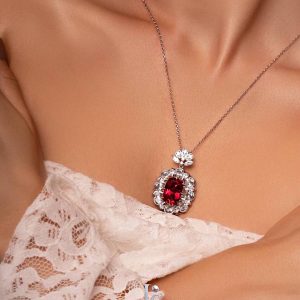 Crimson Bloom Necklace